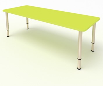 Детский стол 2-местный  (по одну сторону столешн.) СДО-2 (0-3) желтый (МДФ) в Чите