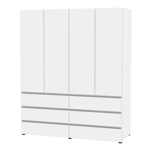 Шкаф четырехдверный Erik H333 (Белый) в Чите