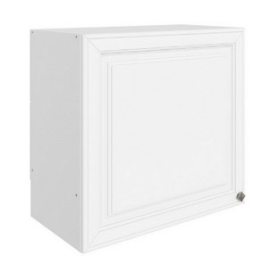Кухонный шкаф Мишель под вытяжку L600 H566 (1 дв. гл.) эмаль (белый/белый) в Чите