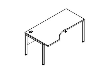 Эргономичный стол XMCET 149L, левый, 1400х900х750 в Чите