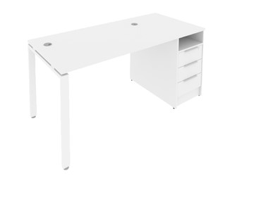 Письменный стол Riva Б.РС-СТП -1.1 Белый/Белый в Чите