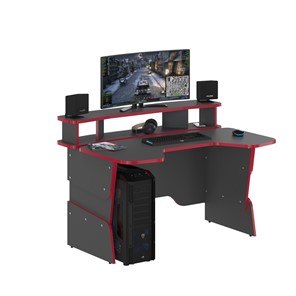 Компьютерный стол SKILLL STG 1390,  Антрацит/ Красный в Чите