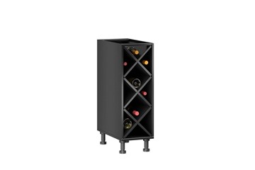 Тумба кухонная винная Мокка ЛД 270.070, цвет черный в Чите