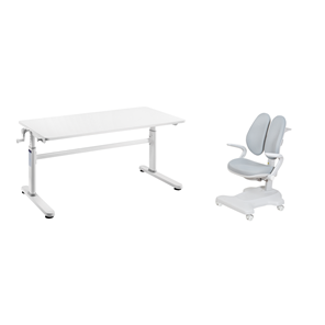 Комплект парта + кресло Imparare Grey + Estate Grey + чехол для кресла в подарок в Чите