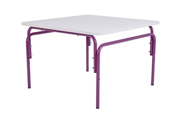 Детский растущий стол Фея Мой малыш, 0-1 гр., белый-фиолетовый в Чите