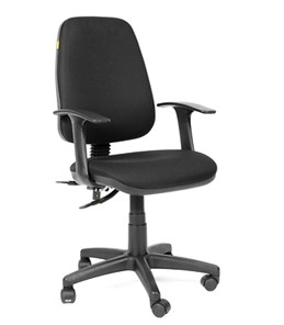 Кресло компьютерное CHAIRMAN 661 Ткань стандарт 15-21 черная в Чите