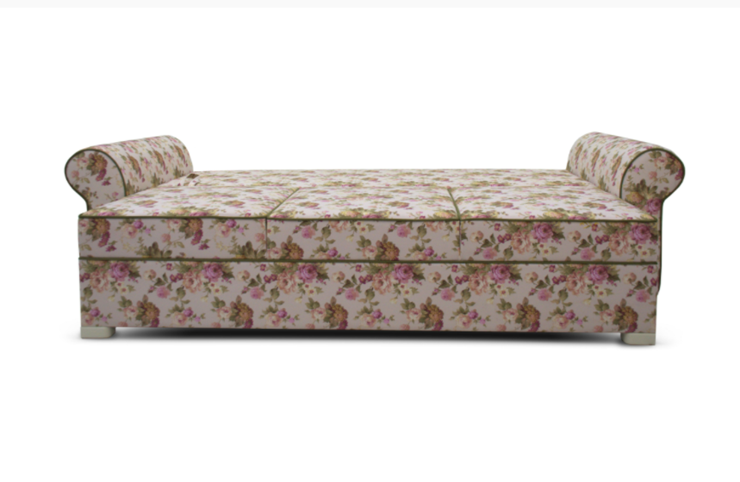 Прямой диван Ameli (Arcadia rose+shaggy green+glance bone) в Чите - изображение 4