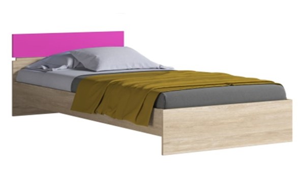 Кровать в детскую Формула, 900 розовый с основанием в Чите - изображение