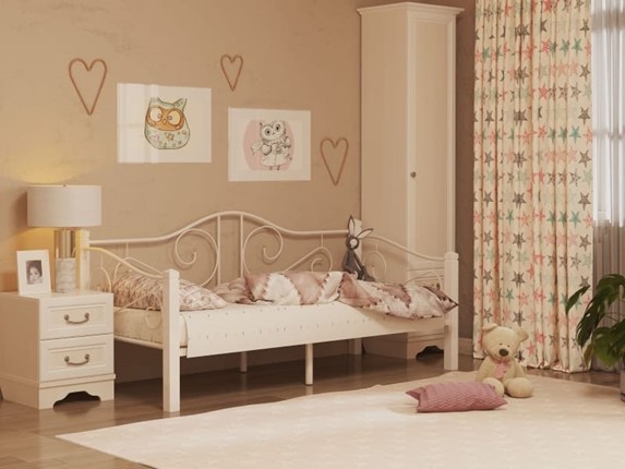 Кровать детская Гарда 7, 90х200, белая в Чите - изображение