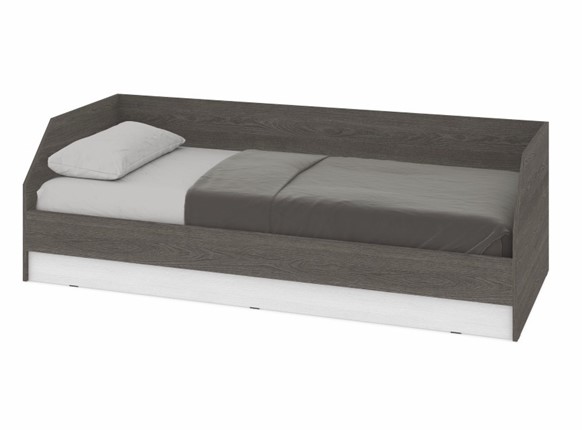 Подростковая кровать О81, Анкор темный - Анкор светлый в Чите - изображение