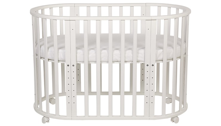 Детская кроватка-трансформер POLINI Kids Simple 911 Белый в Чите - изображение 4