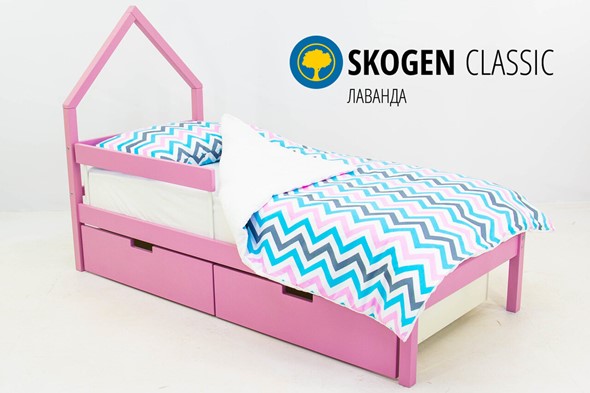 Кровать-домик мини Skogen лаванда в Чите - изображение