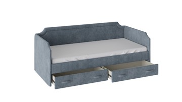 Подростковая кровать Кантри Тип 1, ТД-308.12.02 (Замша синяя) в Чите - предосмотр 1