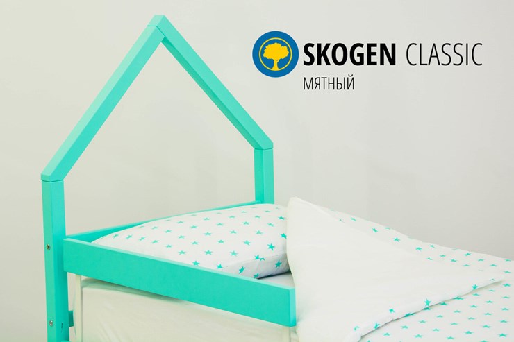 Кровать-домик мини Skogen мятная в Чите - изображение 3