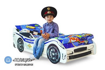 Кровать-машина детская Полиция в Чите - предосмотр 1