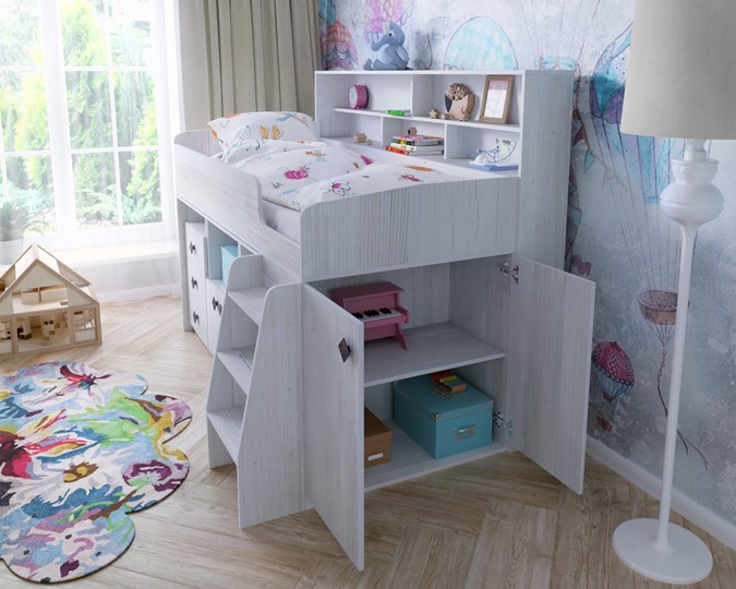 Кровать-чердак в детскую Малыш-5, цвет Винтерберг в Чите - изображение 6