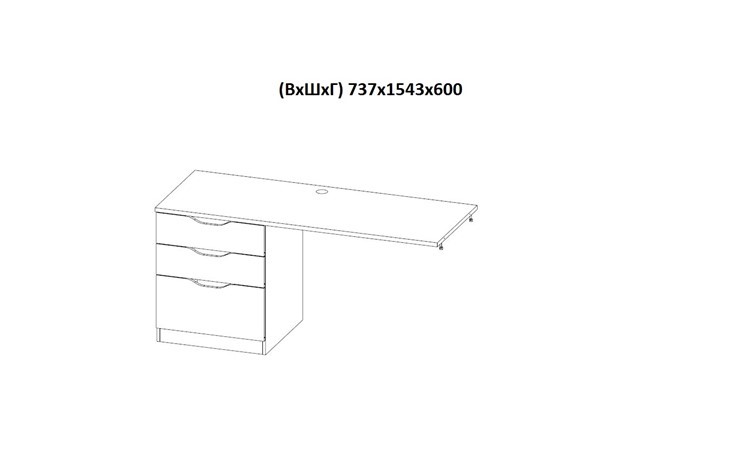 Кровать 2-х ярусная с письменным столом и шкафом POLINI Kids Simple Белый / Бетон в Чите - изображение 9