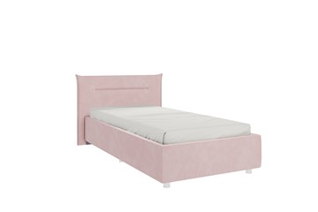 Кровать в детскую 0.9 Альба, нежно-розовый (велюр) в Чите