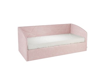 Кровать в детскую 0.9 Бест (Софа), нежно-розовый (велюр) в Чите