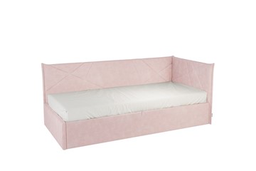 Кроватка 0.9 Бест (Тахта), нежно-розовый (велюр) в Чите