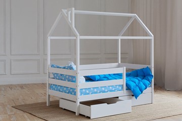 Кровать детская Домик с ящиками, цвет белый в Чите - предосмотр 2