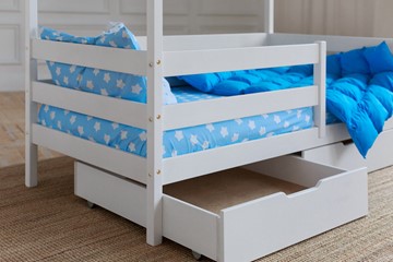 Кровать детская Домик с ящиками, цвет белый в Чите - предосмотр 3