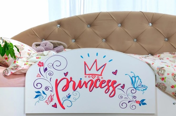 Односпальная детская кровать Эльза с бортиком, Розовый (латы) в Чите - изображение 3