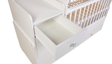 Детская кровать с комодом Фея 1100 Белый в Чите - предосмотр 6