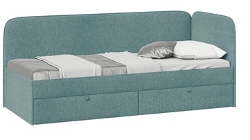 Кровать в детскую Молли тип 1 (80), Микровелюр Scandi Indigo 11 в Чите