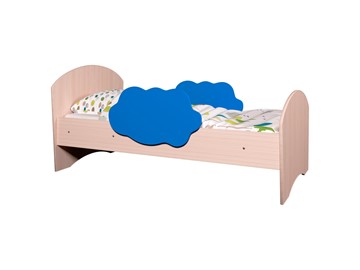 Детская кровать Тучка, корпус Дуб млечный, фасад Синий в Чите