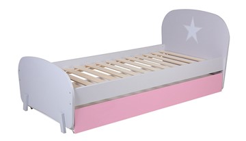 Детская кровать POLINI Kids Mirum 1915 Серый / розовый в Чите