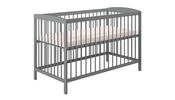 Кроватка для новорожденных POLINI Kids Simple 101 Серый в Чите - изображение