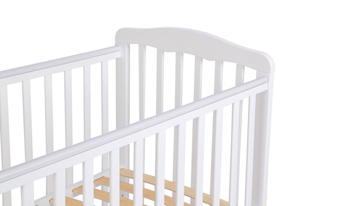 Кроватка для новорожденных POLINI Kids Simple 310-02 Белый в Чите - изображение 4