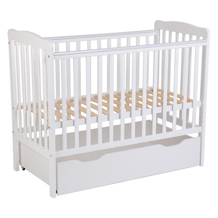 Кроватка для новорожденных POLINI Kids Simple 310-02 Белый в Чите - изображение