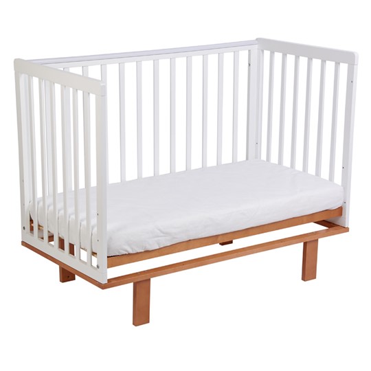 Детская кроватка серия 3400 POLINI Kids Simple 340 Белый / Бук в Чите - изображение 4