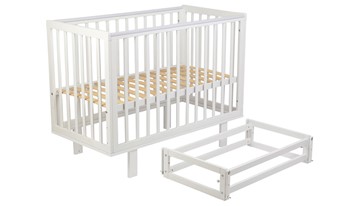 Детская кровать серия 3400 POLINI Kids Simple 340 с маятником Белый в Чите - предосмотр 3
