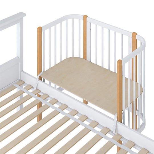 Детская кровать POLINI Kids Simple 105 Белый / Бук в Чите - изображение 3
