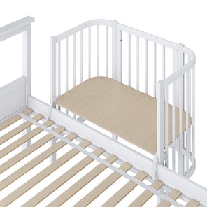 Кроватка приставная POLINI Kids Simple 105 Белый в Чите - предосмотр 2