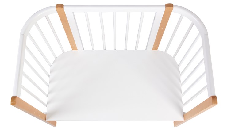 Детская кровать POLINI Kids Simple 120 Белый / Бук в Чите - изображение 4