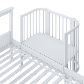 Кроватка приставная POLINI Kids Simple 120 Белый в Чите - предосмотр 5