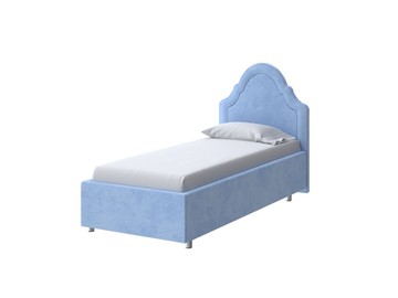 1-спальная детская кровать Эльза 80х200, Велюр (Teddy Небесно-голубой) в Чите