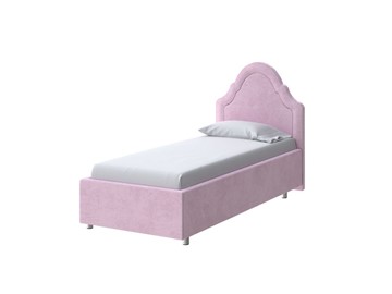 1-спальная детская кровать Эльза 80х200, Велюр (Teddy Розовый фламинго) в Чите