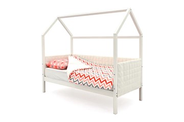 Детская кровать-домик «Svogen белая» мягкая в Чите - предосмотр