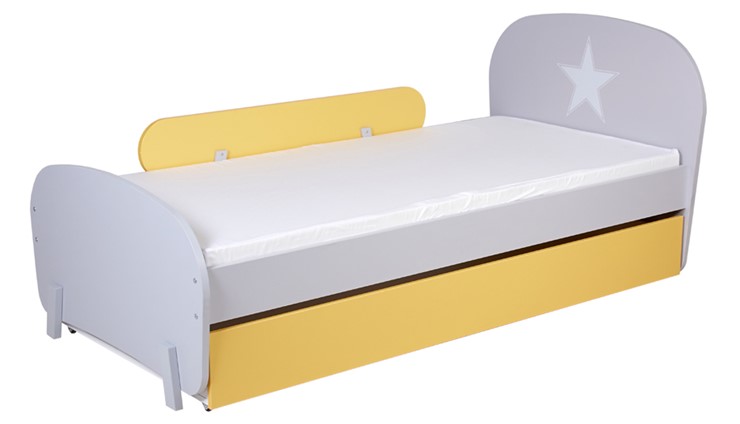Мебель для детской POLINI Kids Mirum №1 Белый / Серый / Желтый в Чите - изображение 5