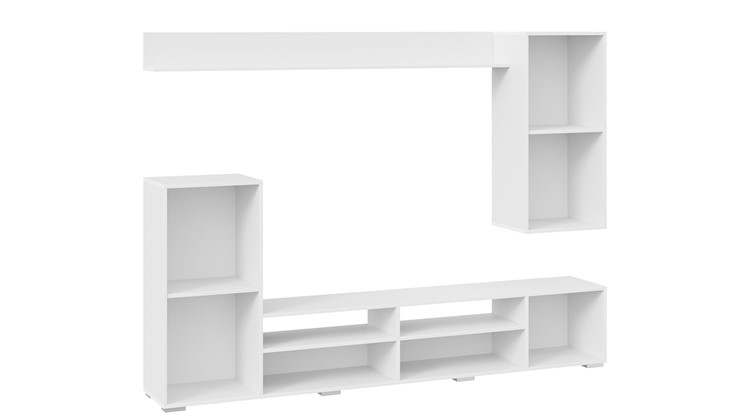 Гарнитур в гостиную Моретти (Белый, Белый глянец) в Чите - изображение 3