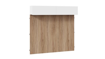 Настенный шкаф с декоративными панелями Порто (366) СМ-393.21.023-24 (Белый жемчуг/Яблоня беллуно/Белый софт) в Чите
