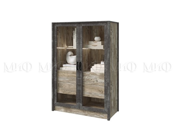 Шкаф 2-дверный Амели со стеклом в Чите - изображение