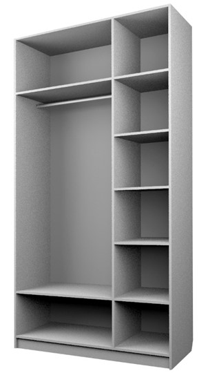 Шкаф трехдверный ЭШ3-РС-23-12 Зс (с зеркалом), Дуб Крафт белый в Чите - изображение 1