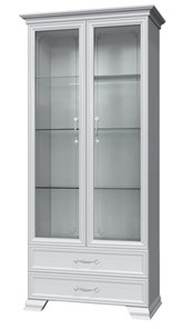 Шкаф-витрина Грация ШР-2, белый, 2 стекла в Чите