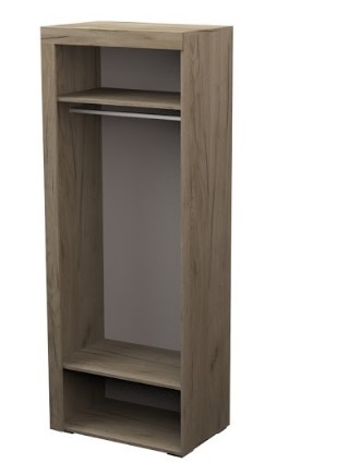 Распашной шкаф Торонто ТШ-8, Дуб сонома-ЯАТ в Чите - изображение 1